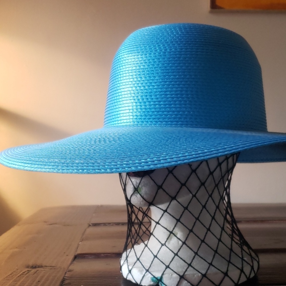 Turquoise(blue) church hat